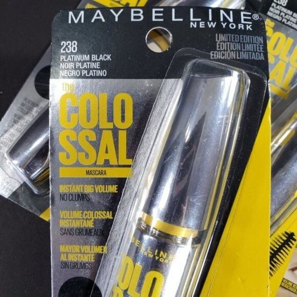 Maybelline Mascara New York Eyelash Colossal Platinum Black 238 Face Make Up - Picture 3 of 9
